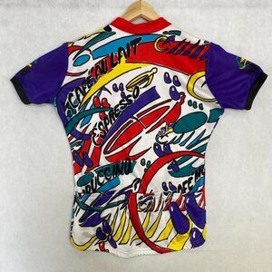 Vintage Cyclist Jersey Mens Medium Canari Bicycle Bike Shirt All Over Print 90s